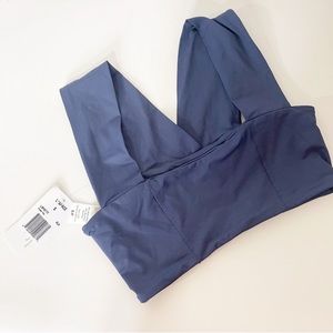 L*space Slate Blue Convertible Parker Bikini Swim Top Size Small NWT